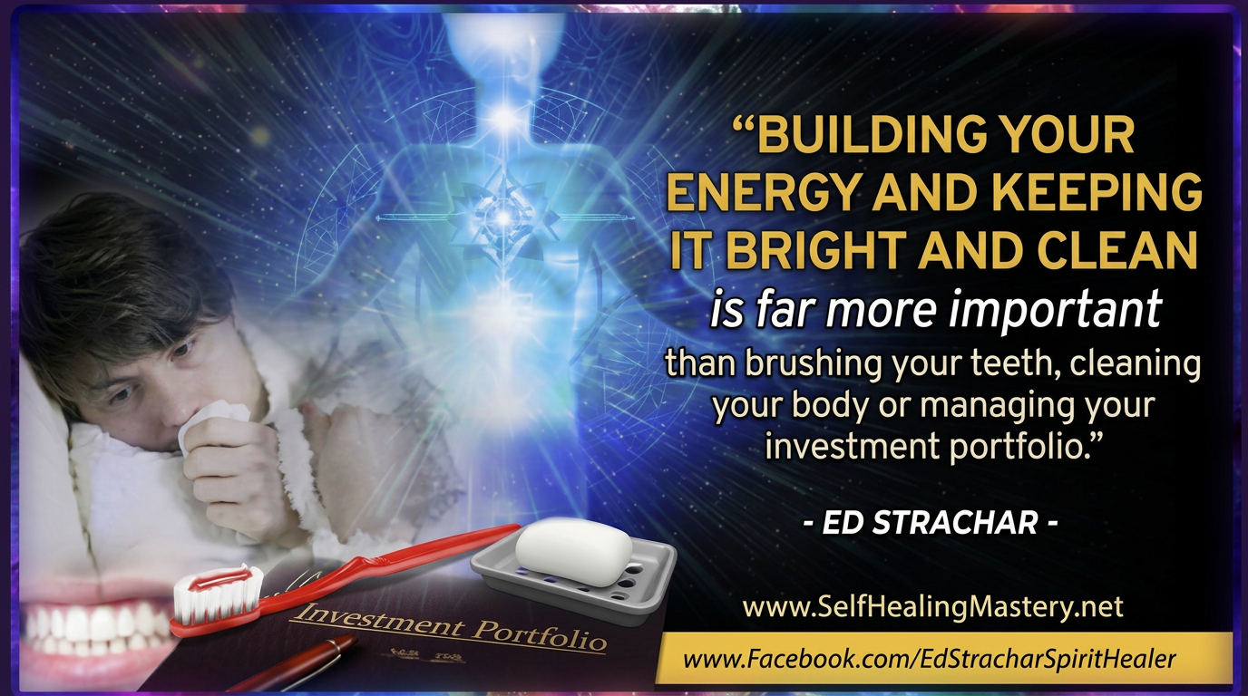 Ed Strachar: building your energy and keeping it bright and clean is far more important than brushing your teeth